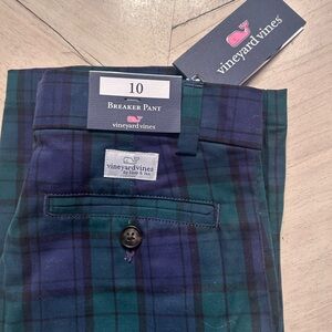 Boys Vineyard Vines Charleston Green Breaker Pants size 10 NWT